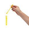 4 1/4" Yellow Duck Plastic Bubble Tubes - 24 Pc. Image 1