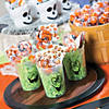 4" 10 oz. Glow-in-the-Dark Spooky Face Halloween Reusable BPA-Free Plastic Cups - 12 Ct. Image 3