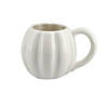 4" 16 oz. Fall-Themed White Ceramic Pumpkin Mugs - 4 Pc. Image 1