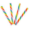 4" 2 lbs. Rainbow Striped Classic Hard Candy Sticks - 80 Pc. Image 1
