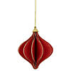 4.25" Glittered Red Onion Christmas Ornament Image 1