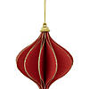 4.25" Glittered Red Onion Christmas Ornament Image 1
