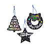 4 3/4" - 5" Magic Color Scratch Religious Cardstock Christmas Ornaments - 24 Pc. Image 1