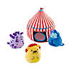 4 3/4" - 9 1/2" Carnival Tent with Stuffed Peekaboo Animals - 7 Pc. Image 1