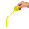 4 3/4" Mini Flat Bright Colored Bubble Tubes with Wand - 24 Pc. Image 1