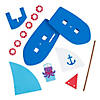 4 3/4&quot; x 5 3/4&quot; Floating Sailboat Foam Craft Kits - Makes 12 Image 1
