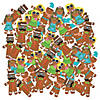 4 3/4" x 6 1/2" Bulk Silly Gingerbread Character Magnet Craft Kit - Makes 144 Image 1