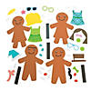 4 3/4" x 6 1/2" Bulk Silly Gingerbread Character Magnet Craft Kit - Makes 144 Image 1