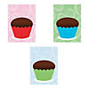 4 3/4" x 6 1/2" Mini Cupcake Multicolor Paper Sticker Scenes - 12 Pc. Image 1