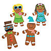 4 3/4" x 6 1/2" Silly Gingerbread Magnet Craft Kit - Makes 12 Image 1