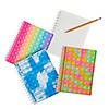 4 3/4" x 6" 50 Pg. Fidget Popping Cover Spiral Notebooks - 6 Pc. Image 1