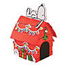 4 3/4" x 7 1/2" Peanuts&#174; 3D Snoopy&#8217;s Christmas Dog House Craft Kit - Makes 12 Image 1