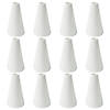 4 3/4" x 8" DIY Paintable White Plastic Megaphones - 12 Pc. Image 1