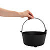 4 3/4" x 9" Black Plastic Cauldron Trick-Or-Treat Buckets - 12 Pc. Image 1