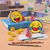 4" 30 pg. Assorted Yellow Emoji Face Paper Notepads - 24 Pc. Image 1