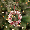 4.5" Gingerbread Snowflake Wreath Christmas Ornament Image 1