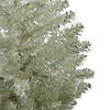 4.5' Metallic Platinum Artificial Tinsel Christmas Tree - Unlit Image 3
