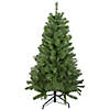 4.5' x 35" Medium Mixed Pine Artificial Christmas Tree - Unlit Image 1