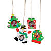 4" - 6" Holiday Shapes Picture Frame Ornament Craft Kit - Makes 12 Image 1