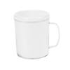 4" 8 oz. Bulk 48 Pc. DIY Clear BPA-Free Plastic Mugs with White Paper Inserts Image 1
