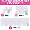 4" 8 oz. Bulk 48 Pc. DIY Clear BPA-Free Plastic Mugs with White Paper Inserts Image 2