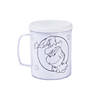 4" 8 oz. Color Your Own Dr. Seuss&#8482; The Grinch Reusable BPA-Free Plastic Mugs - 12 Ct. Image 1