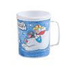 4" 8 oz. Color Your Own Frosty the Snowman&#8482; Reusable BPA-Free Plastic Mugs - 12 Ct. Image 1