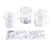 4" 8 oz. Color Your Own Frosty the Snowman&#8482; Reusable BPA-Free Plastic Mugs - 12 Ct. Image 2