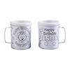 4" 8 oz. Color Your Own Happy Birthday Jesus Reusable BPA-Free Plastic Mugs - 12 Ct. Image 1