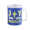 4" 8 oz. Color Your Own Happy Birthday Jesus Reusable BPA-Free Plastic Mugs - 12 Ct. Image 1