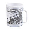 4" 8 oz. Color Your Own The Polar Express&#8482; Reusable BPA-Free Plastic Mugs - 12 Ct. Image 1