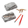 4" Assorted Small Dinosaur Fossil Excavation Dig Kit - 6 Pc. Image 1