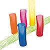 4" Bright Color Extra Long Plastic Magic Springs - 12 Pc. Image 1