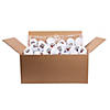 4" Bulk 144 Pc. Mini Funny Face White Stuffed Snowballs Image 1