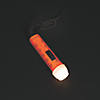 4" Bulk 144 Pc. Mini Halloween Orange Flashlights on a 30" Rope Image 1
