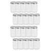 4" Bulk 48 Pc. Small Plastic Jars with Silver Lid Image 1