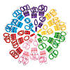 4&quot; Bulk 72 Pc. Classic Solid Color Plastic Whistle  Keychains with Coil Wristbands Image 1