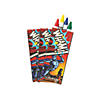 4-Color Superhero Crayons - 24 Boxes Image 1
