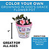 4" Color Your Own Growing in God&#8217;s Grace Flower Pots - 12 Pc. Image 2