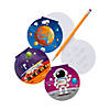 4" Die Cut Outer Space Planet Paper Notepads - 24 Pc. Image 1