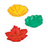 4" DIY Mini White Ceramic Leaf-Shaped Bowls - 12 Pc. Image 1