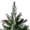 4' Flocked Angel Pine Artificial Christmas Tree - Unlit Image 1