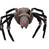 4 Ft. 5" Deluxe Light-Up Furry Spider Hanging Halloween Decoration Image 1