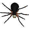 4 Ft. 5" Deluxe Light-Up Furry Spider Hanging Halloween Decoration Image 3