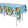 4 Ft. 6" x 9 Ft. Peanuts&amp;#174; Christmas Rectangle Disposable Plastic Tablecloth Image 1