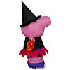 4 Ft. Airblown<sup>&#174;</sup> Blowup Inflatable Peppa Pig As Witch Halloween Outdoor Yard Decoration Image 1