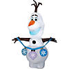 4 Ft. Blow-Up Inflatable Frozen Olaf with Ornaments with Built-In LED Lights Outdoor Yard Decoration Image 1