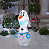 4 Ft. Blow-Up Inflatable Frozen Olaf with Ornaments with Built-In LED Lights Outdoor Yard Decoration Image 2