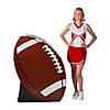 4 Ft. Football 3D Cardboard Cutout Stand-Up Image 1