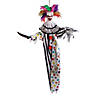4 Ft. Hanging Animated Clown with Multicolored Hair Halloween Decoration Image 1